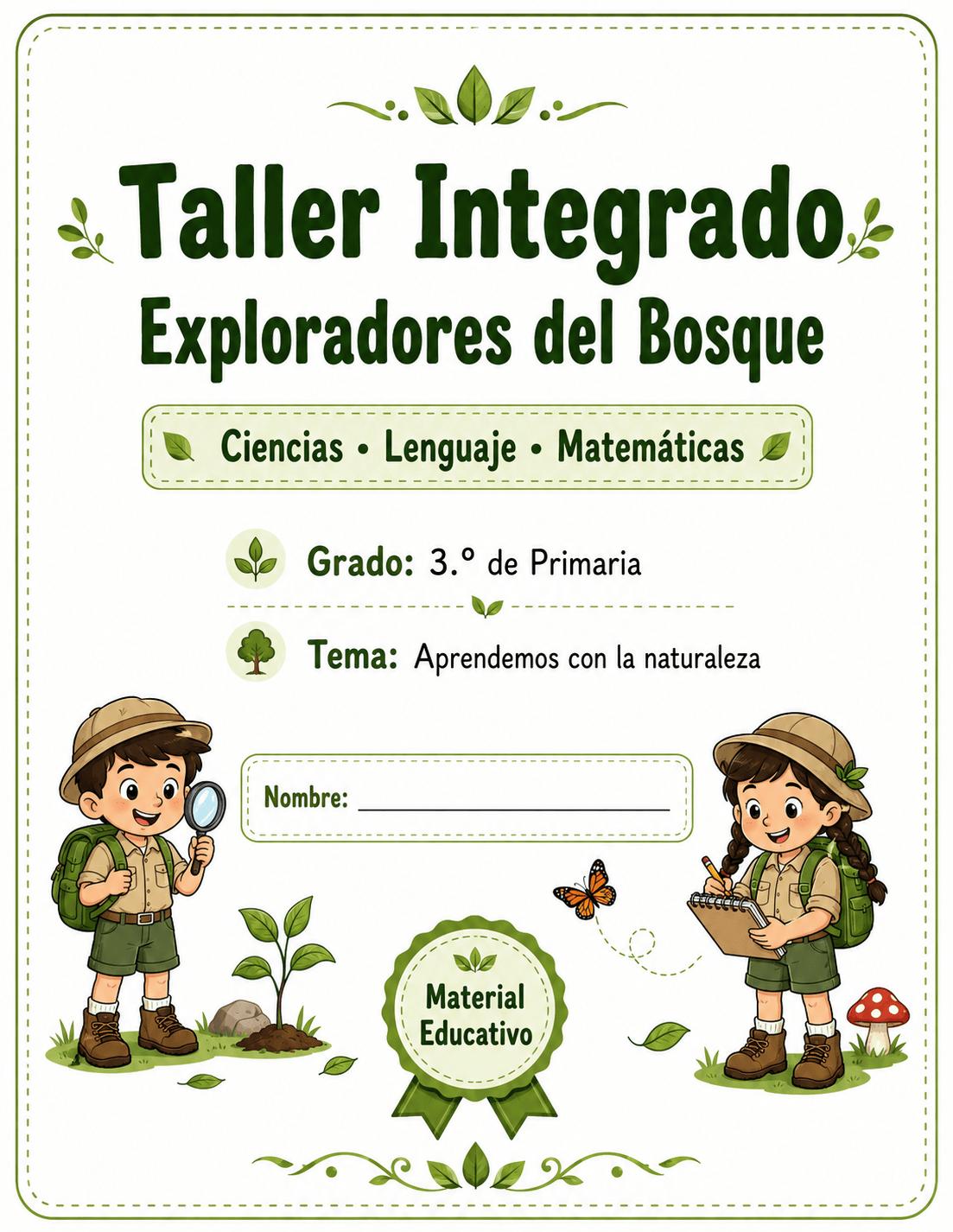 Taller Integrado de Ciencias, Lenguaje y Matemáticas para Tercero de Primaria