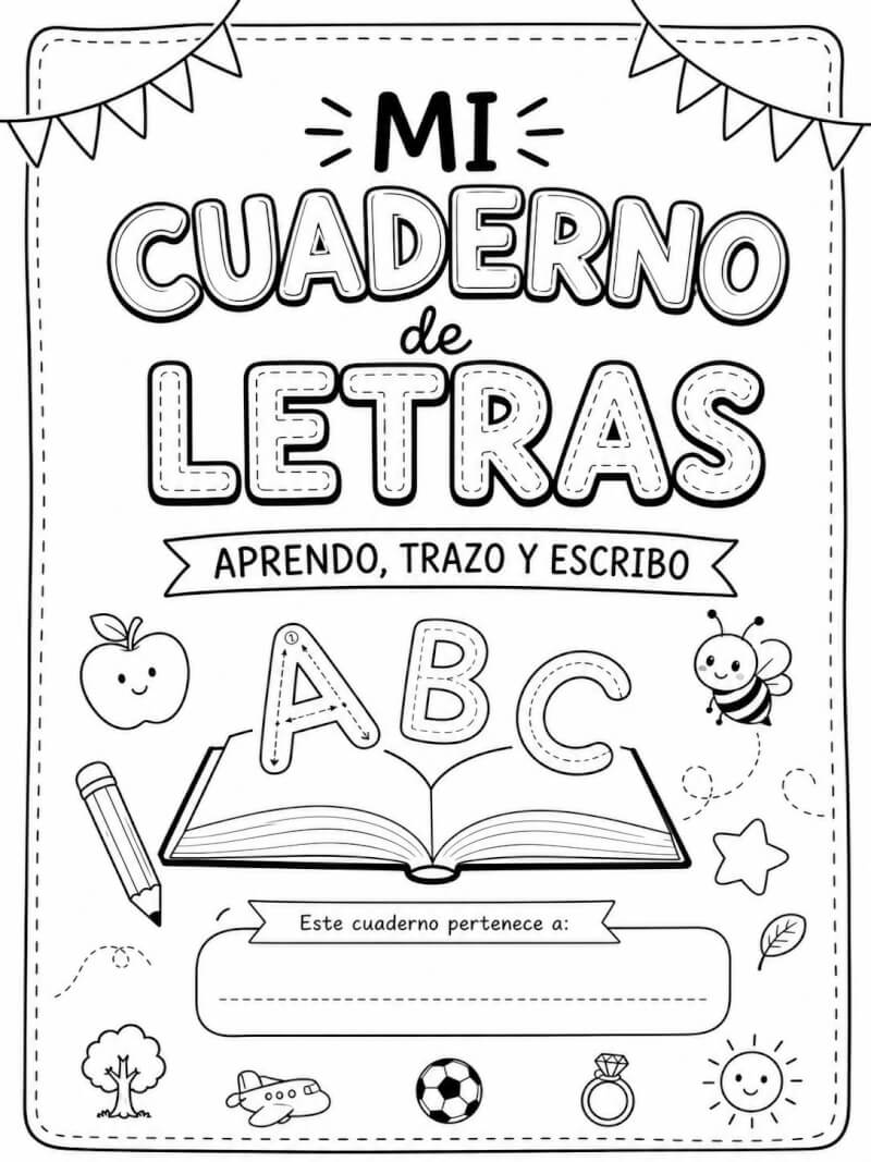 Cuaderno de las Vocales para Imprimir: Actividades de la A, E, I, O y U