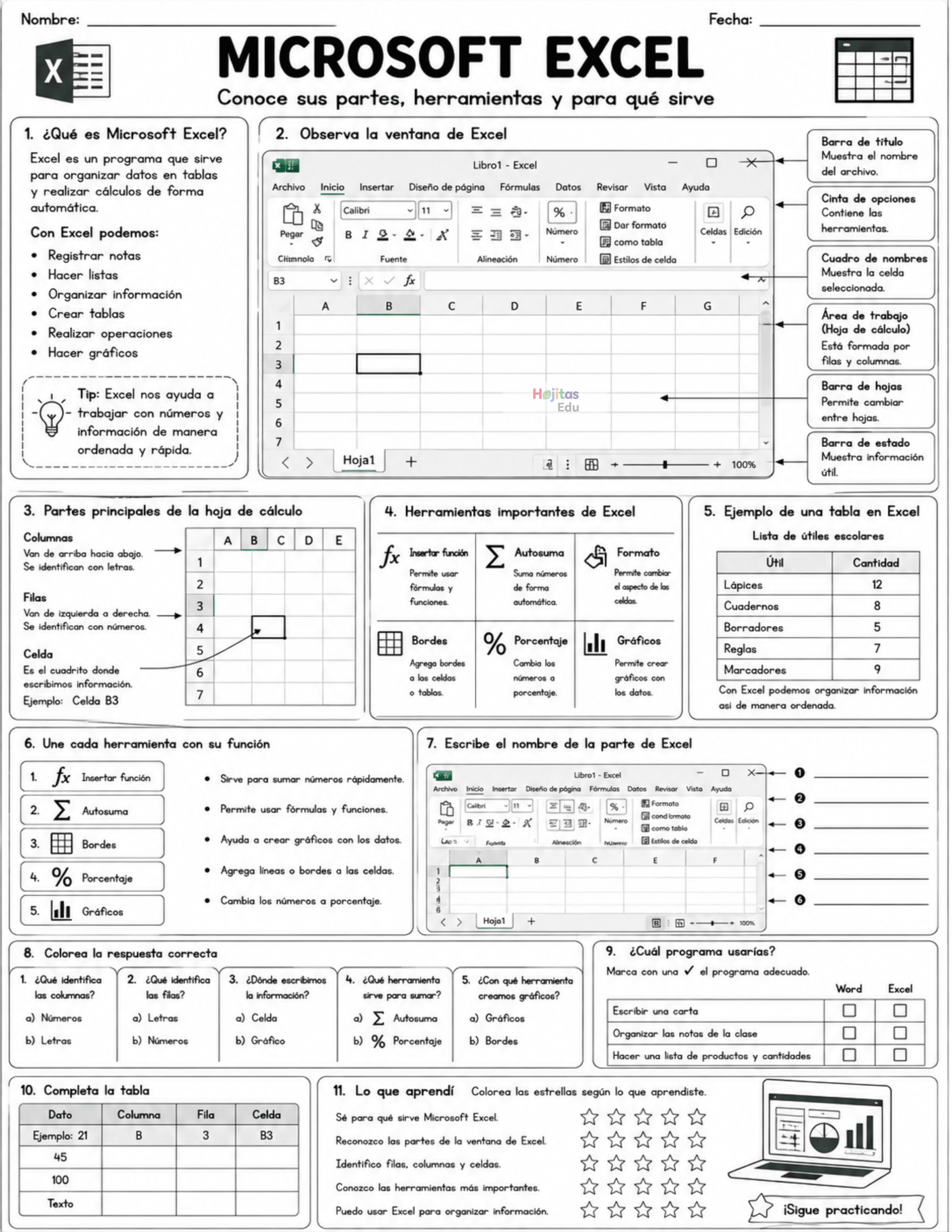 Microsoft Excel para Primaria