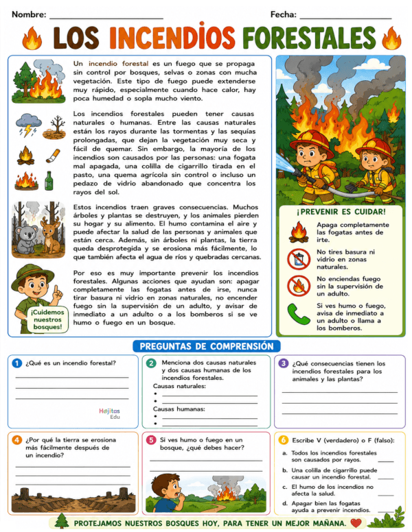 Incendios forestales: causas, consecuencias y prevención