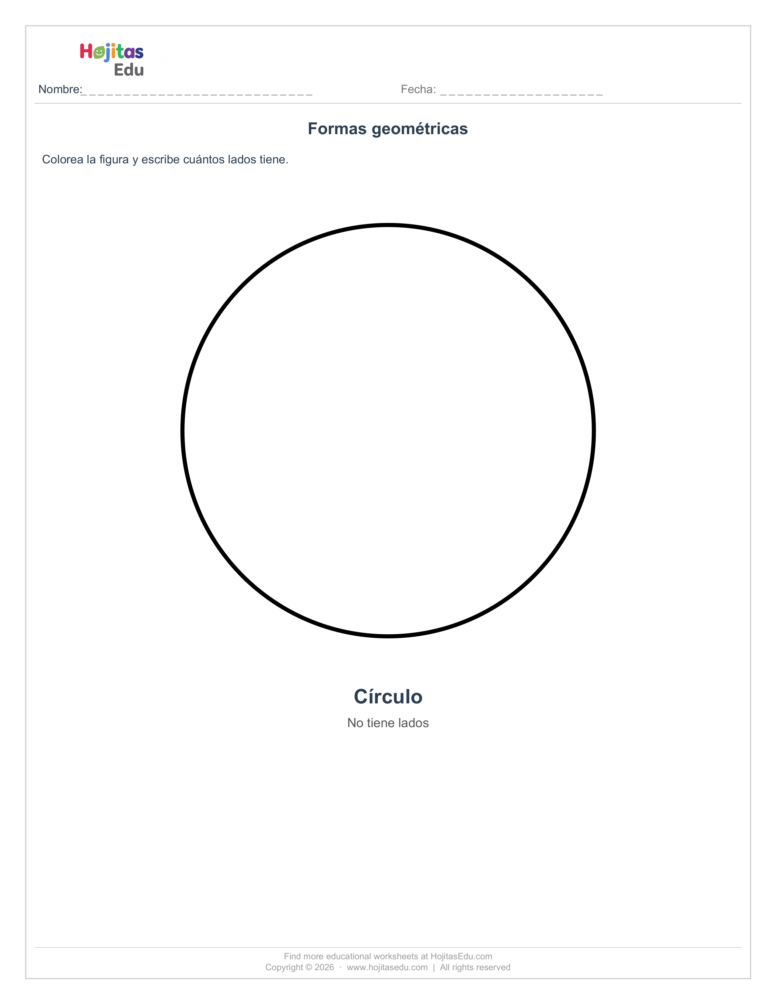 Conozco el Círculo — Figura Geométrica sin Lados